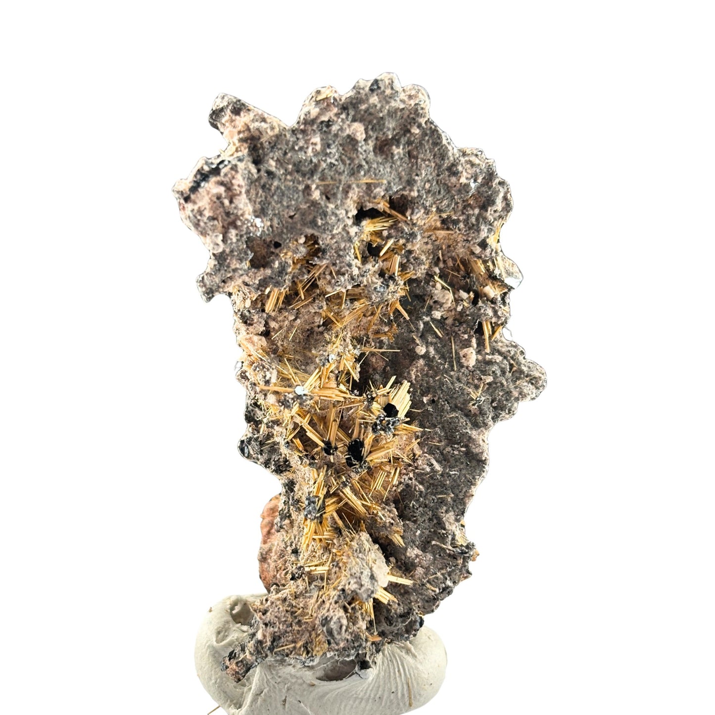 Rutile and Hematite Raw Specimen from Brazil