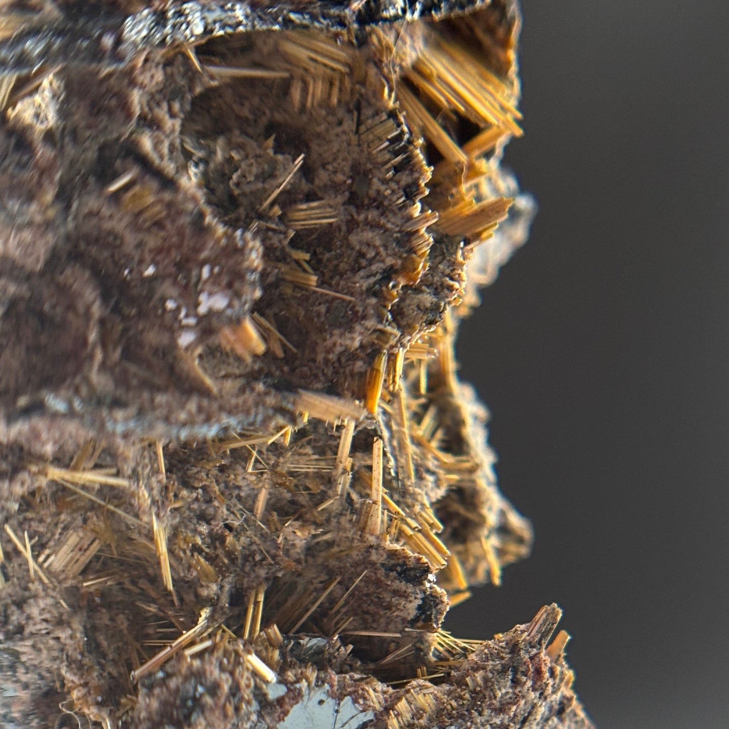 Rutile and Hematite Raw Specimen from Brazil