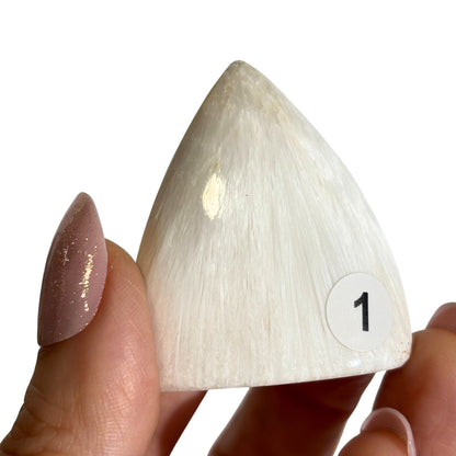 Scolecite Polished Flame - You Pick Stone Carving