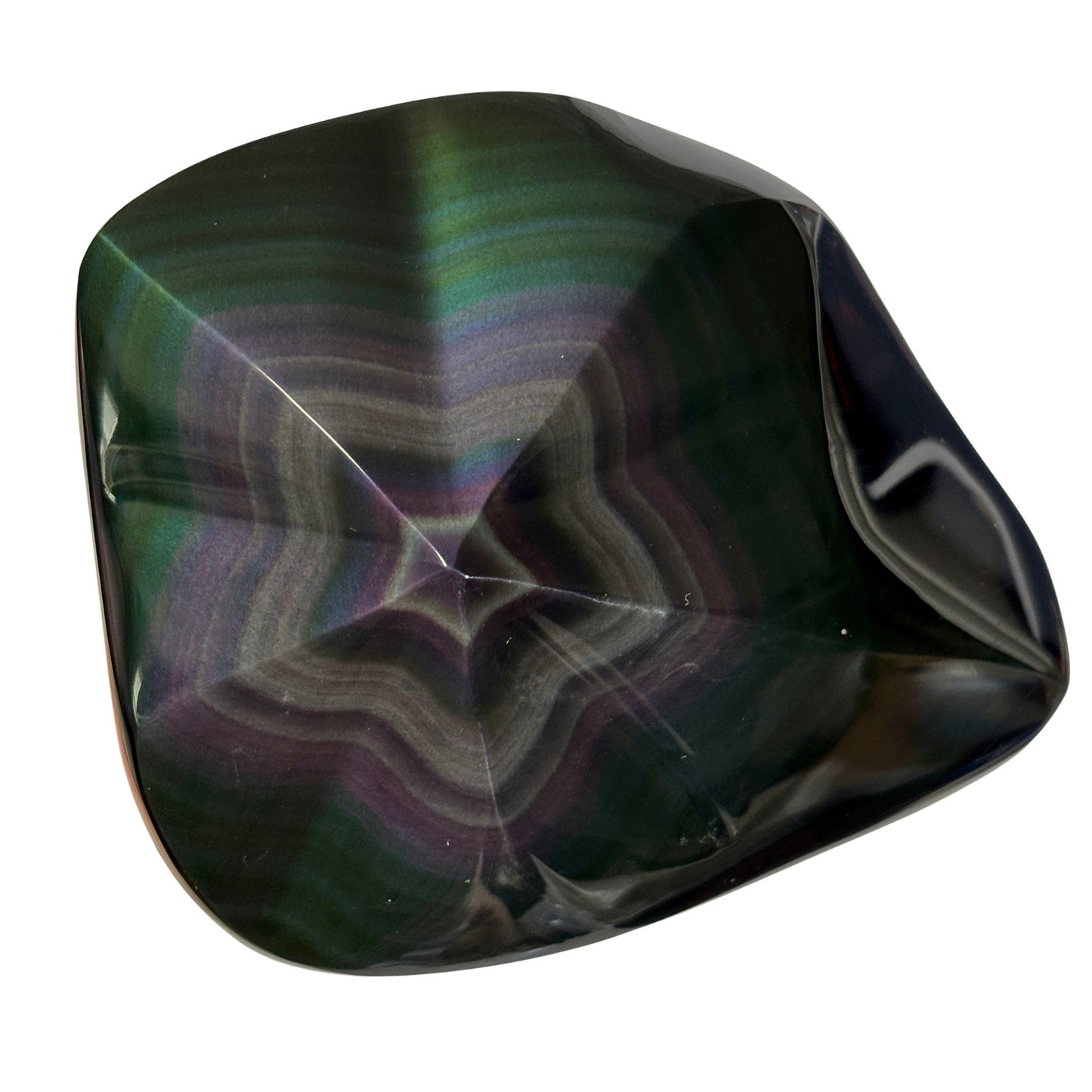 Rainbow Obsidian Star Freeform Polished Sculpture