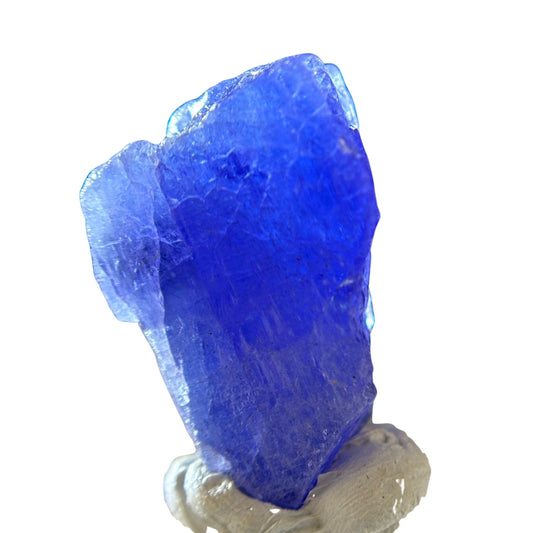 Bluish purple tanzanite crystal 