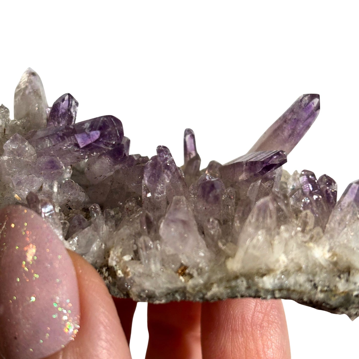 Veracruz Amethyst Cluster - Natural Purple Crystal from Mexico