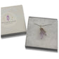 Veracruz Amethyst Scepter Silver Wrapped Pendant Necklace
