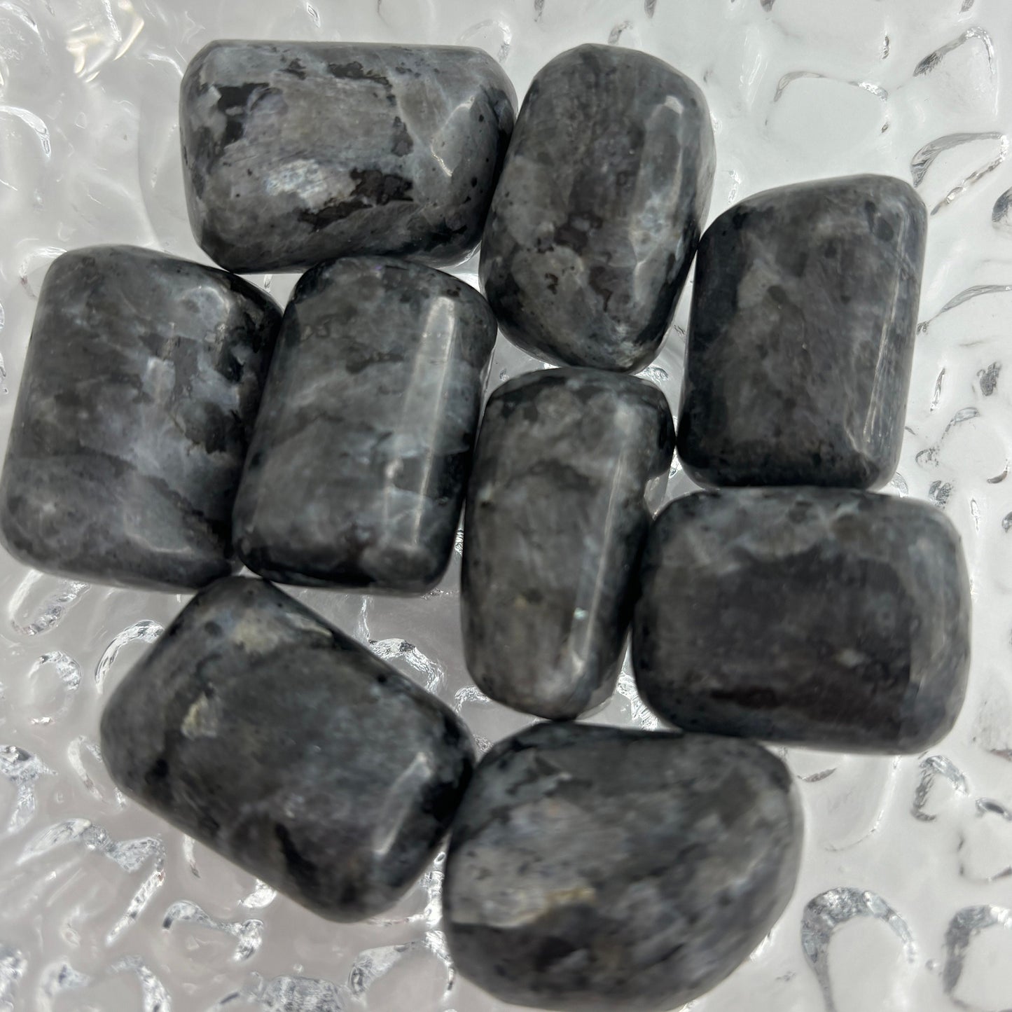 Larvikite Tumbled Pocket Stone in Multiple Sizes