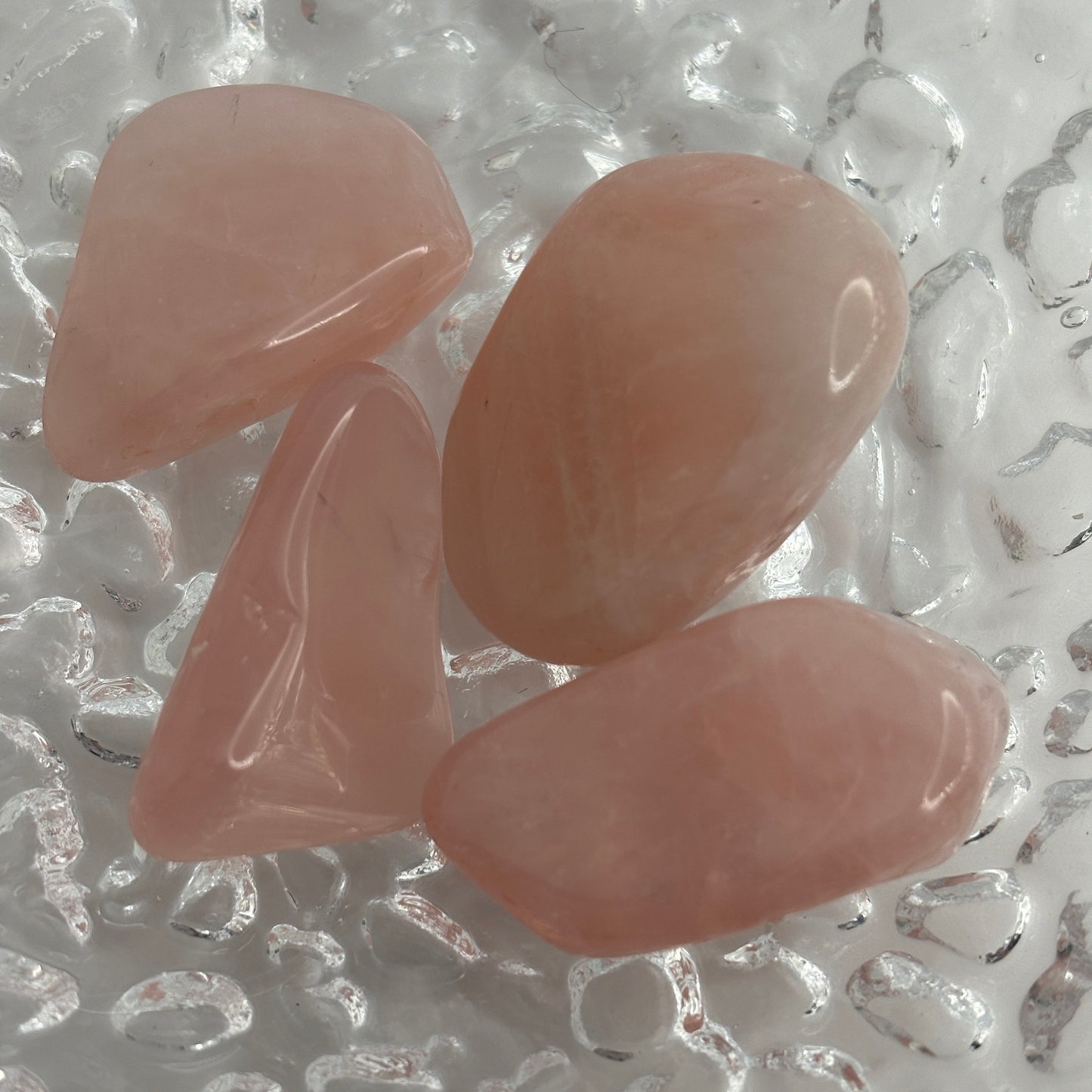 Rose Quartz Tumbled Pocket Stones in Multiple Sizes