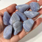 Blue Lace Agate Tumbled Pocket Stones in Multiple Sizes
