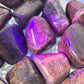 Ruby UV Reactive Tumbled Pocket Stones in Multiple Sizes