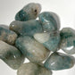 Quartz and Chrysocolla Tumbled Pocket Stones in Multiple Sizes