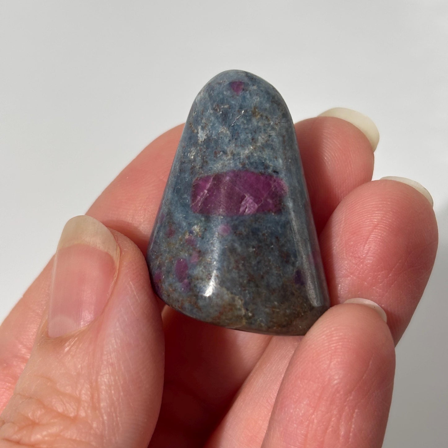 Ruby Kyanite UV Reactive Pocket Stone in Multiple Sizes