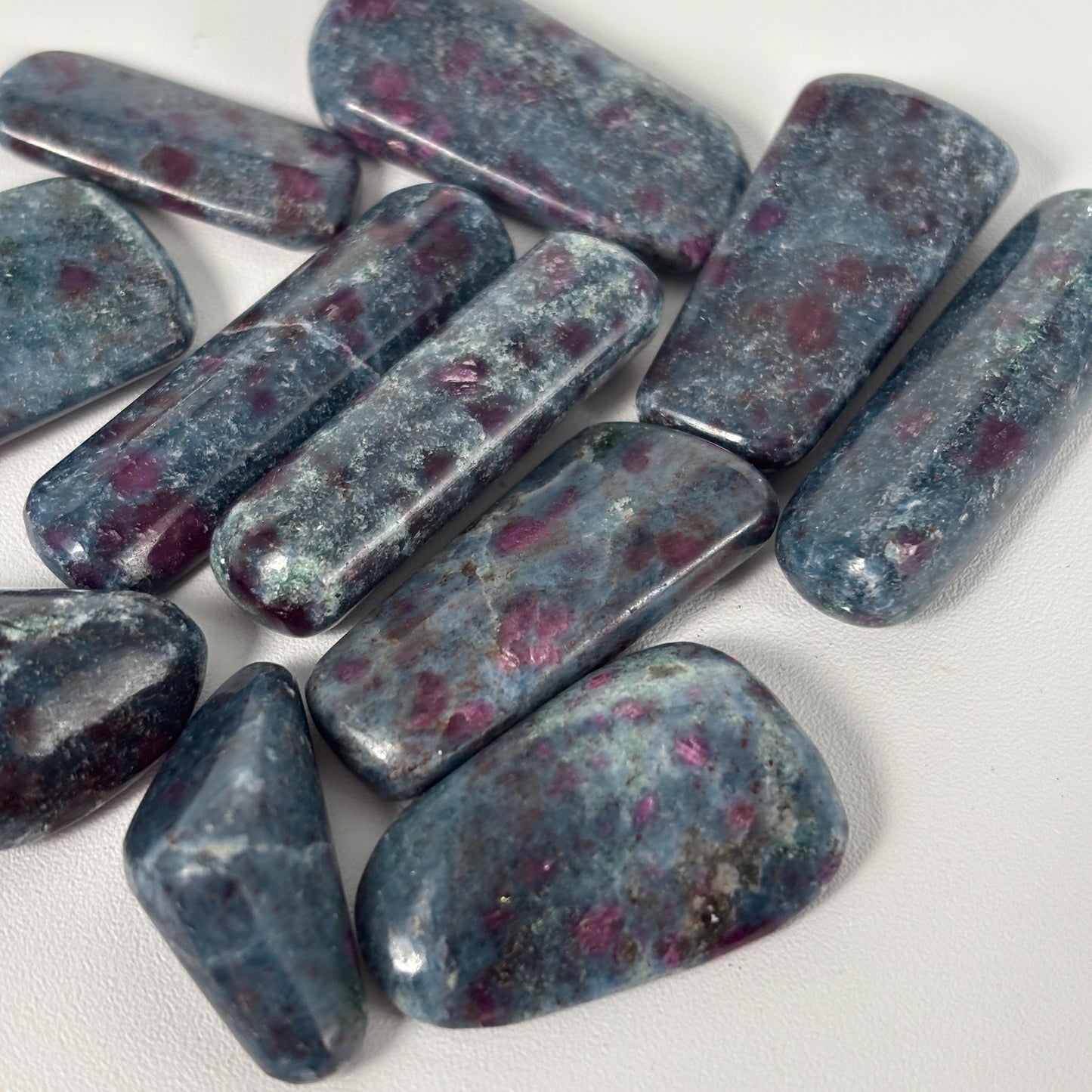 Ruby Kyanite UV Reactive Pocket Stone in Multiple Sizes