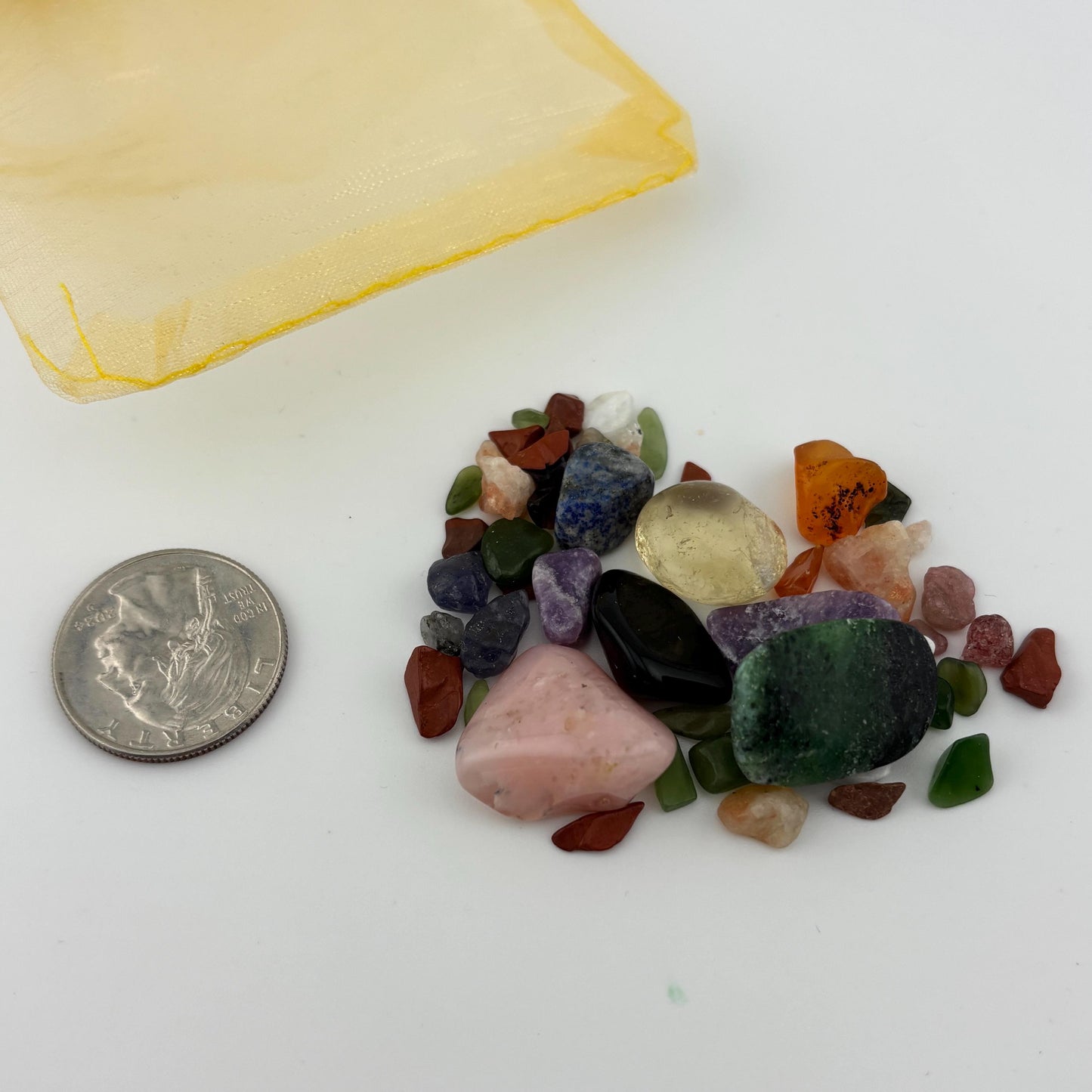 Pride Crystal Confetti, Rainbow Crystal Scoop, Tumbles, Chips, Worry Stones, Crystal Carvings, Crystal Bracelets and More in Multiple Sizes