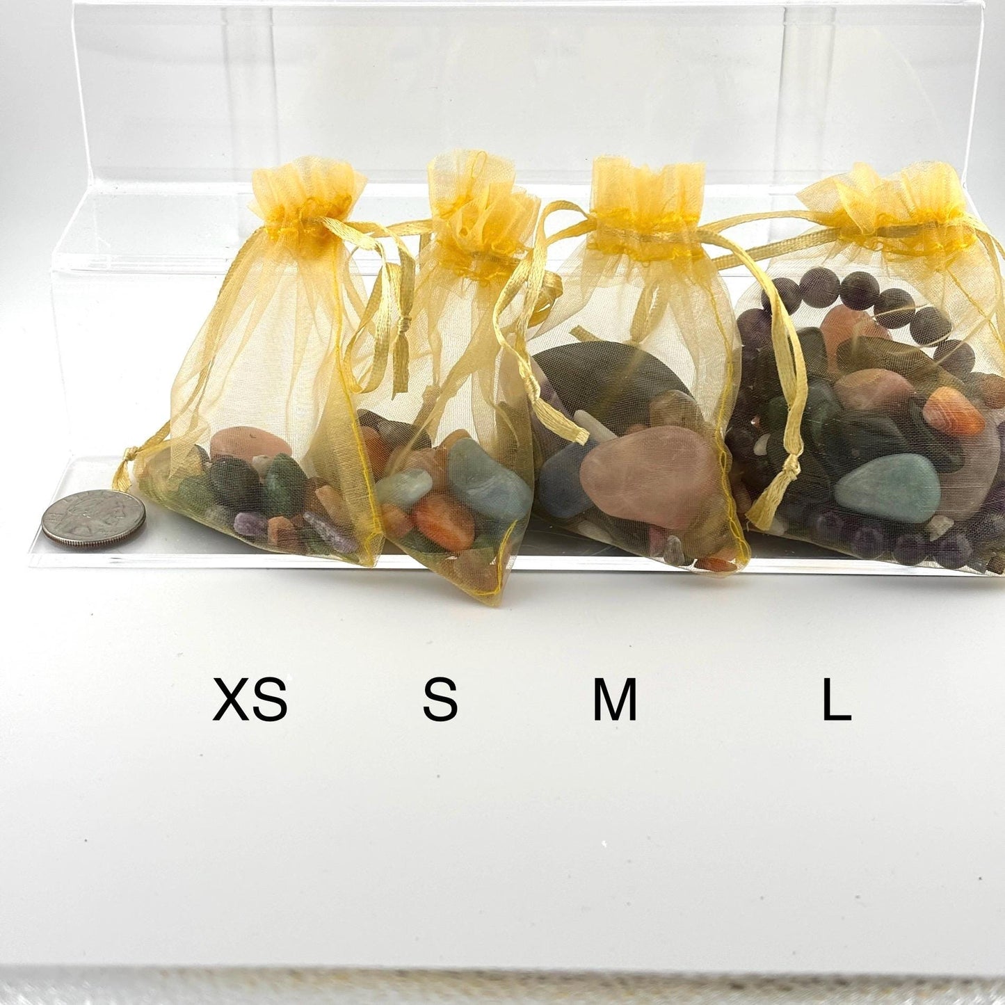 Pride Crystal Confetti, Rainbow Crystal Scoop, Tumbles, Chips, Worry Stones, Crystal Carvings, Crystal Bracelets and More in Multiple Sizes